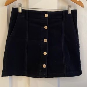 Forever 21 Dark Blue Corduroy Skirt